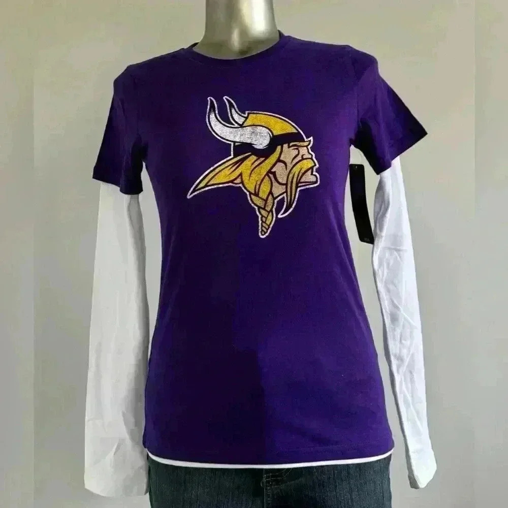 2 for $30 🆕 Youth | Minnesota Vikings Long Sleeve Top - Picture 7 of 16
